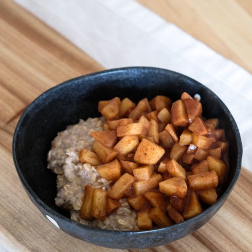 apple cinnamon porridge