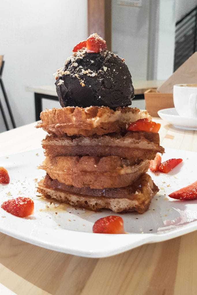 fortunate coffee malaysia waffles