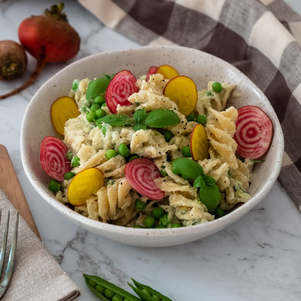 zucchini and pea pasta