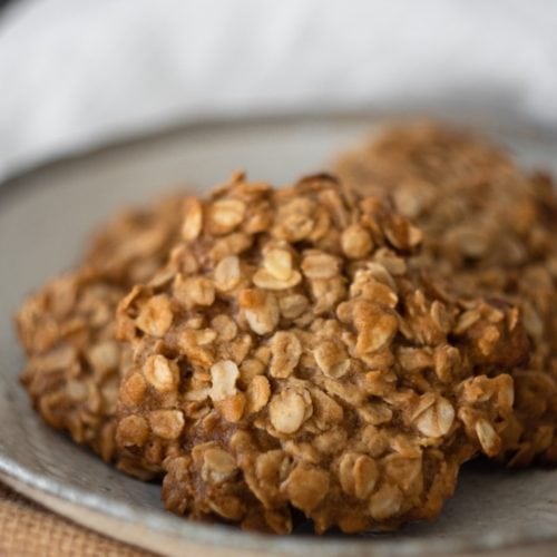 authentic anzac cookies close up