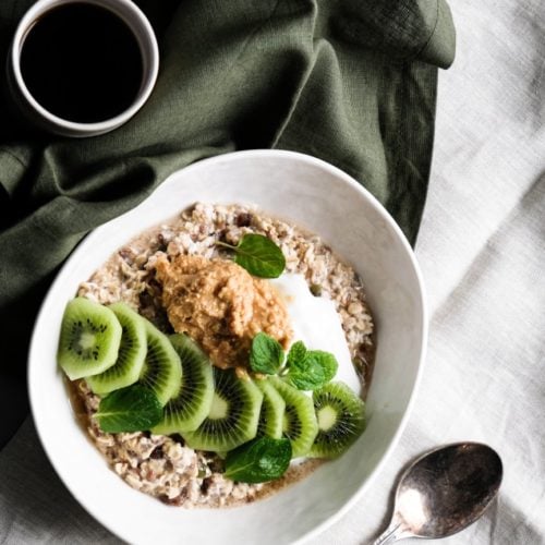 overnight oats kiwifruit