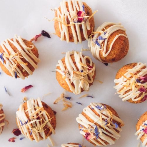 carrot cake bites from above