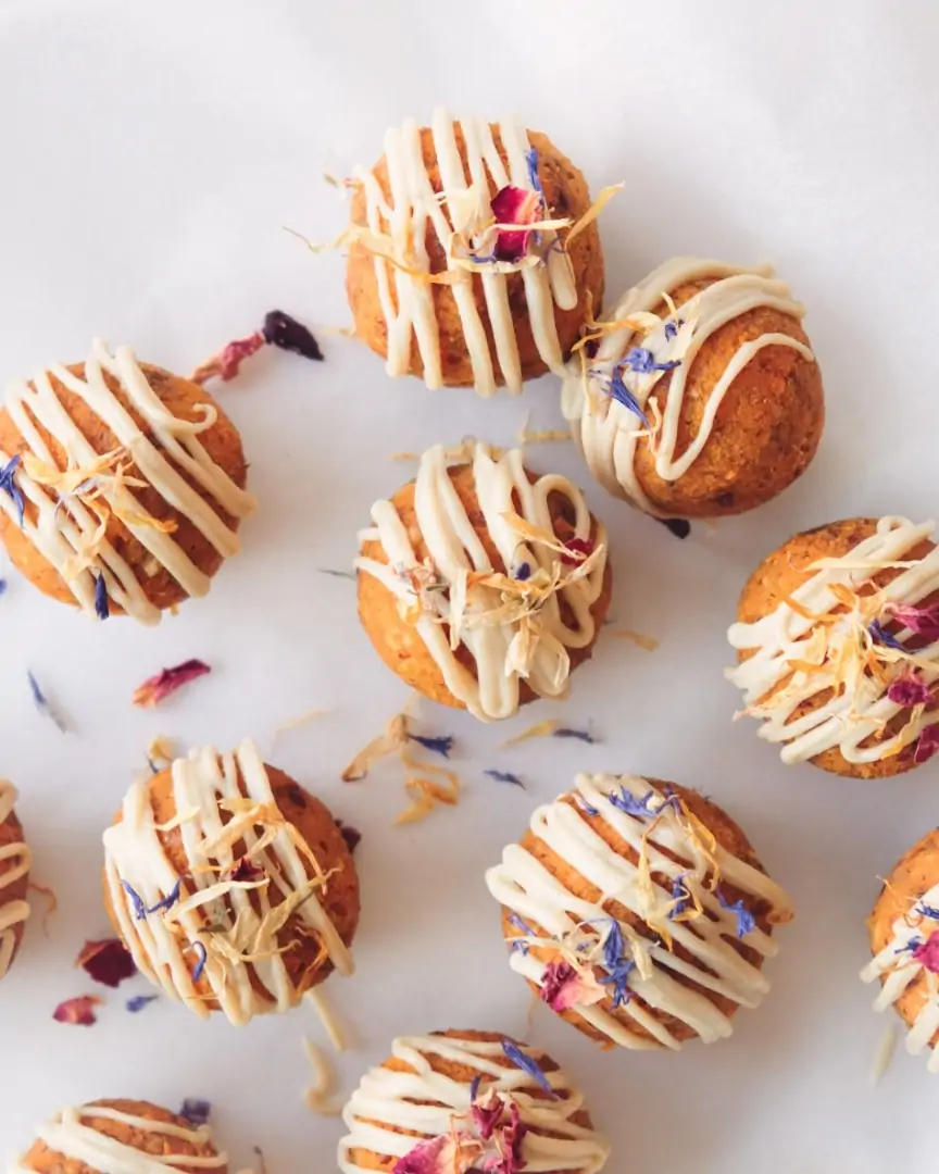 carrot cake bites from above