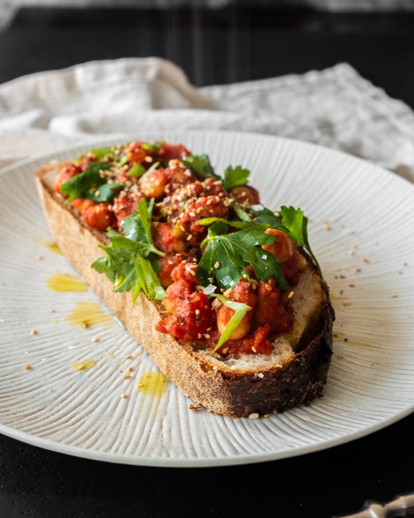 homemade baked beans on toast