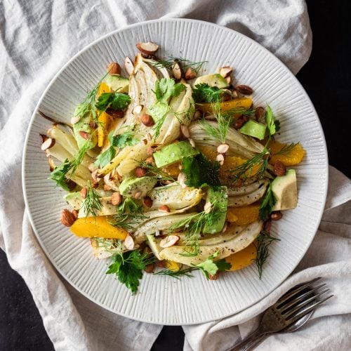 roasted fennel salad from above