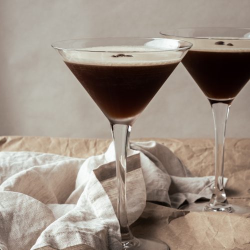 espresso martini from side