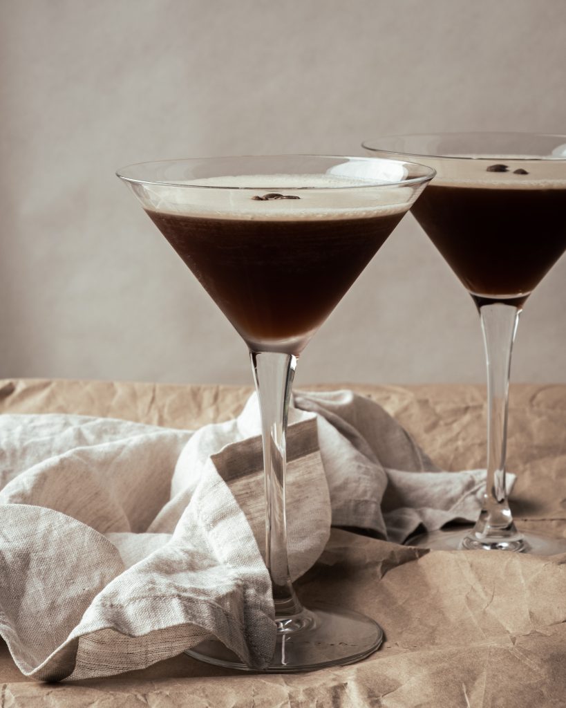 espresso martini from side