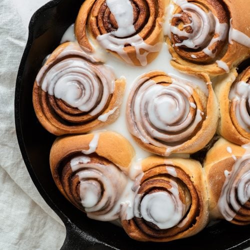 cinnamon scrolls from above