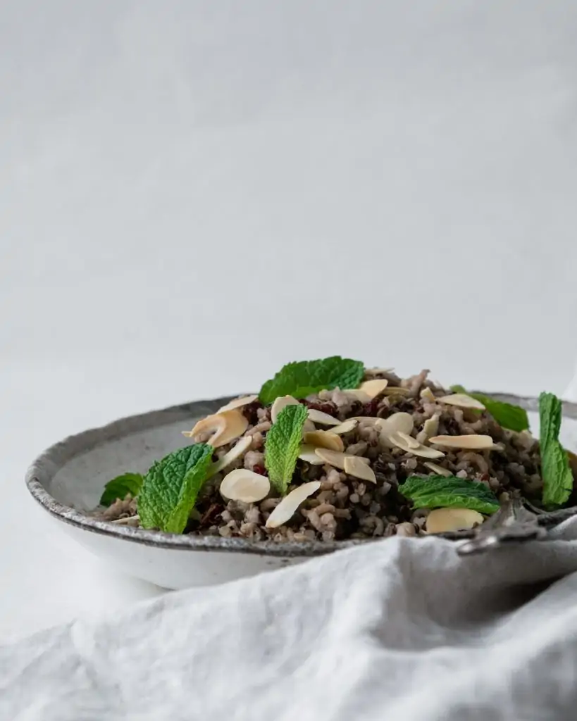 pilaf from the side 
