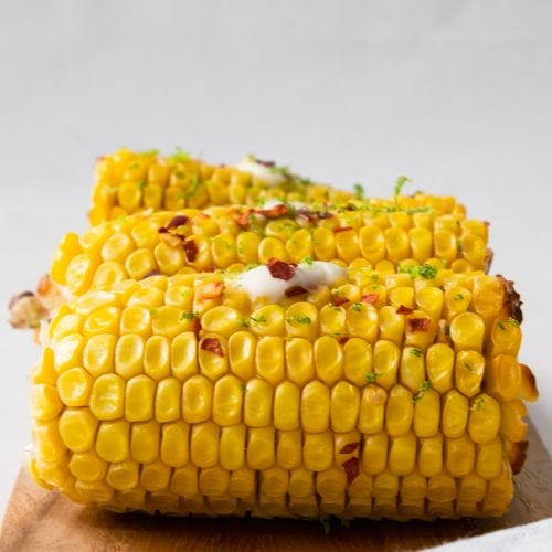 baked corn side with butter