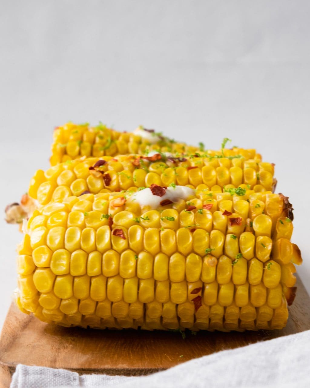 baked corn side with butter