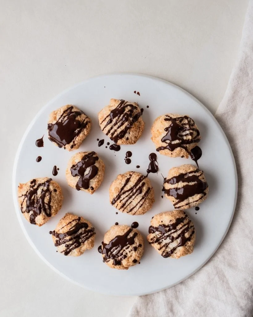 coconut macaroons from above
