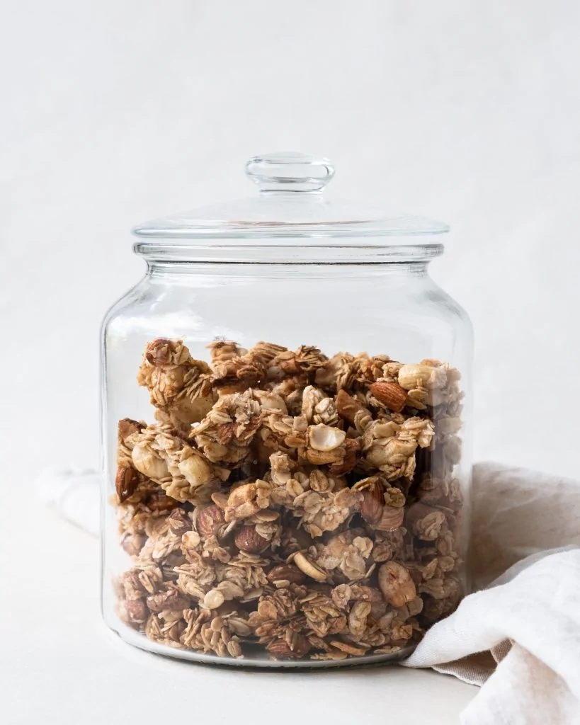granola clusters jar