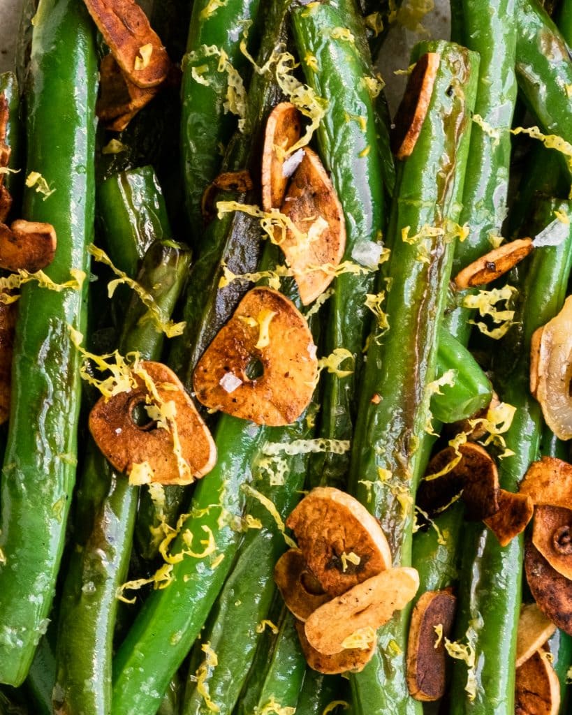 green beans close up