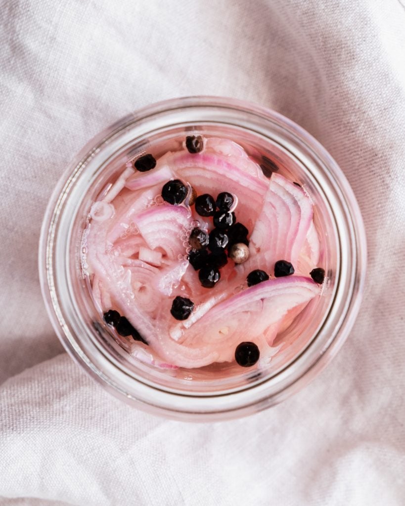 pickled shallots from above