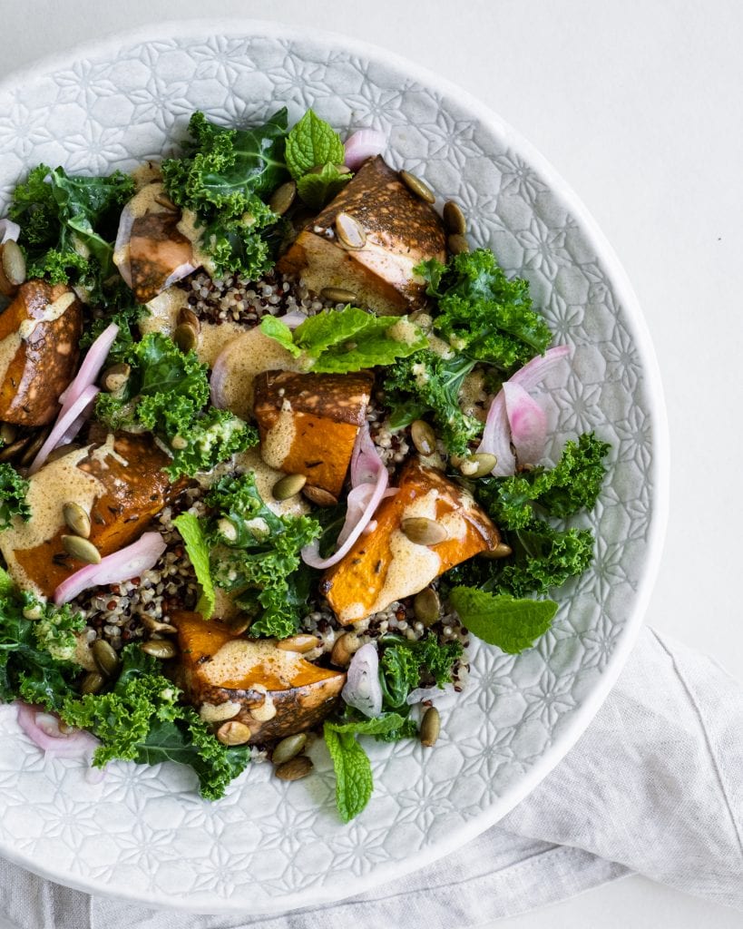 quinoa pumpkin salad from above