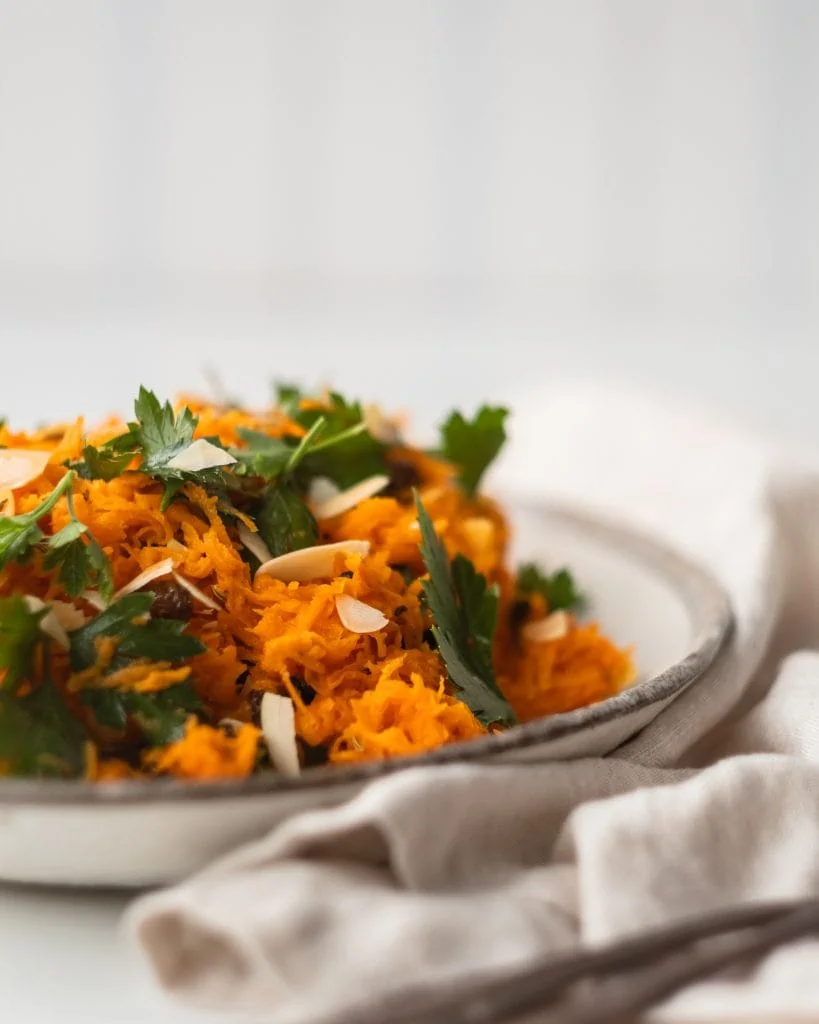 carrot salad from side