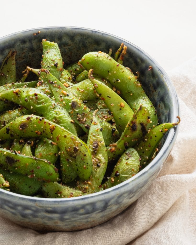 fried edamame 45 angle