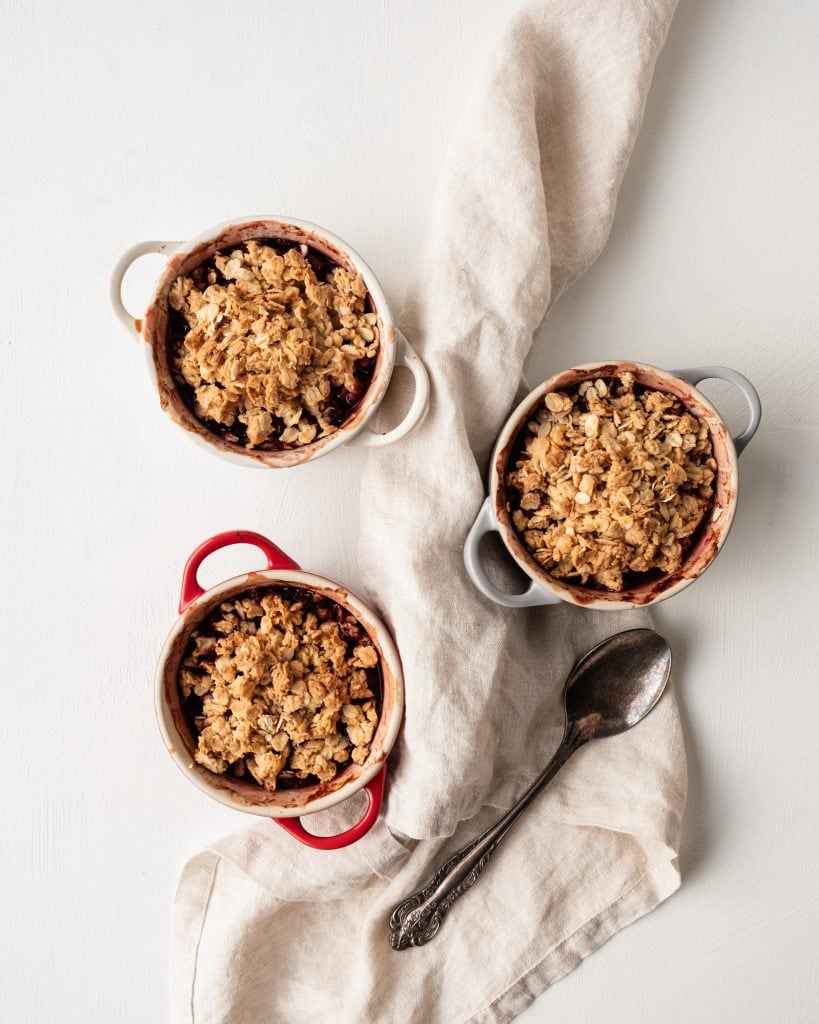 peach crumble from above 