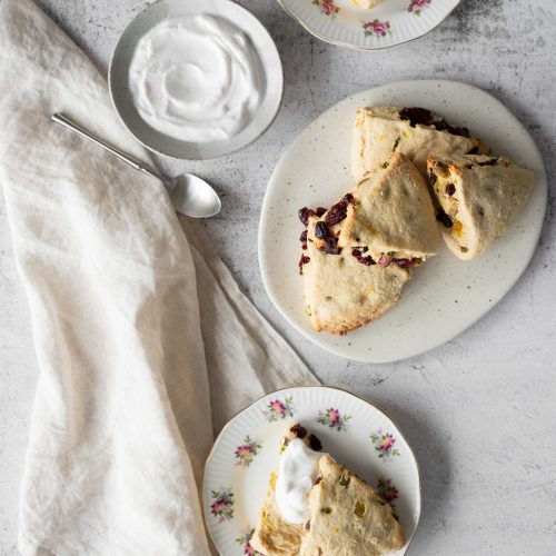 christmas scones from above