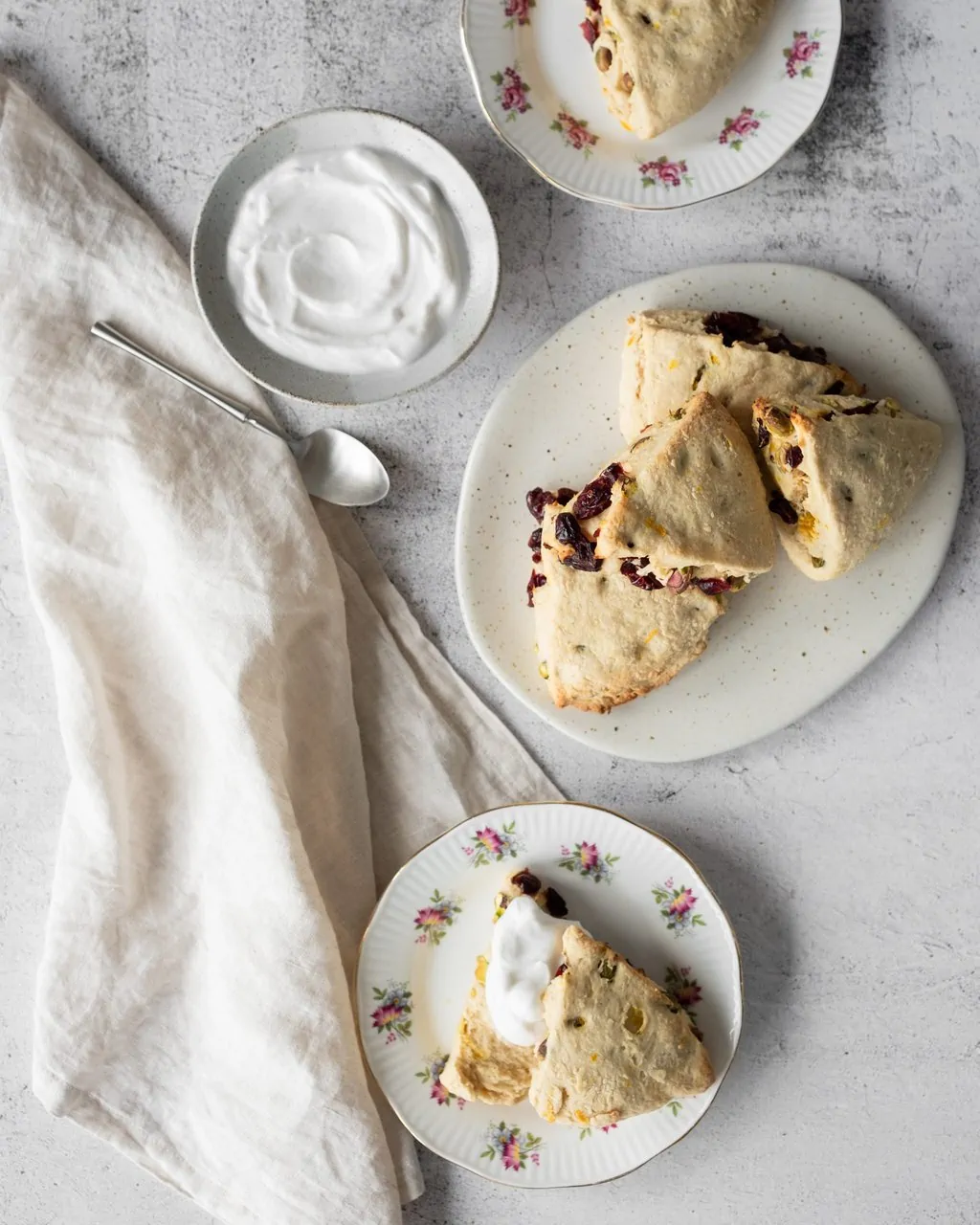 christmas scones from above