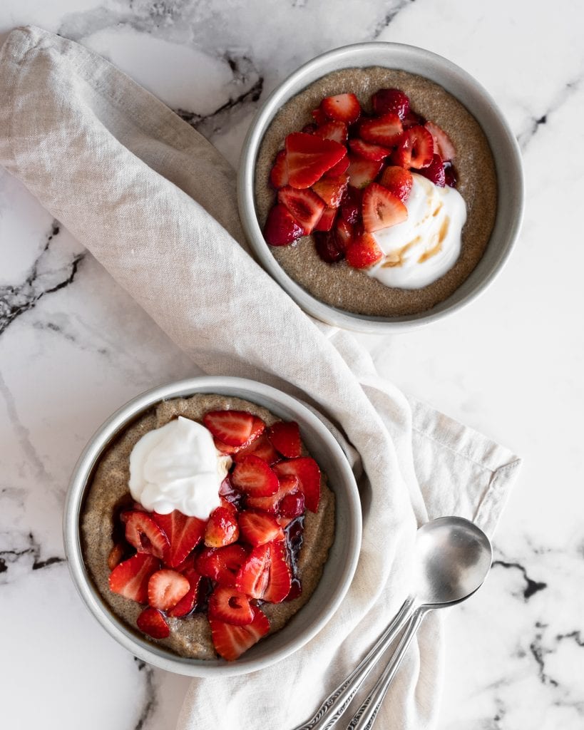 amaranth porridge from above